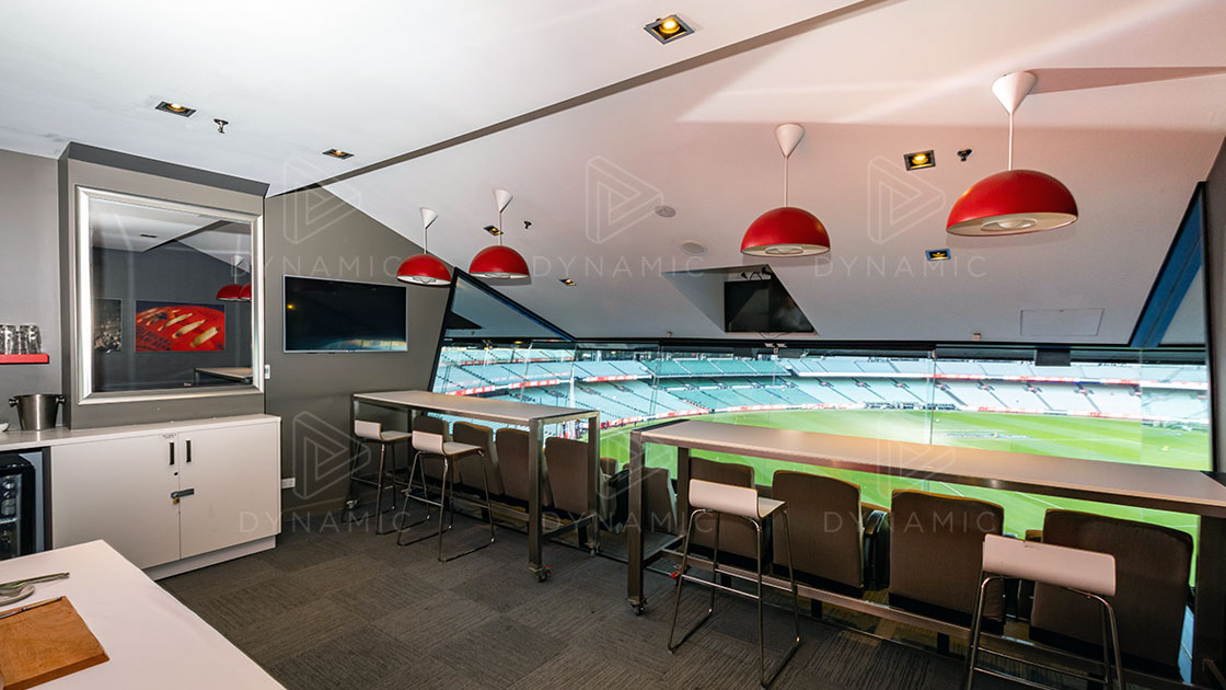 An internal view from a Larger Corporate Box at the MCG