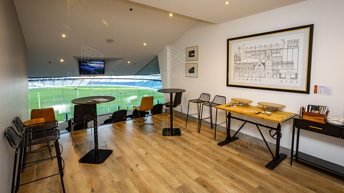 A timber floorboard MCG Corporate Box