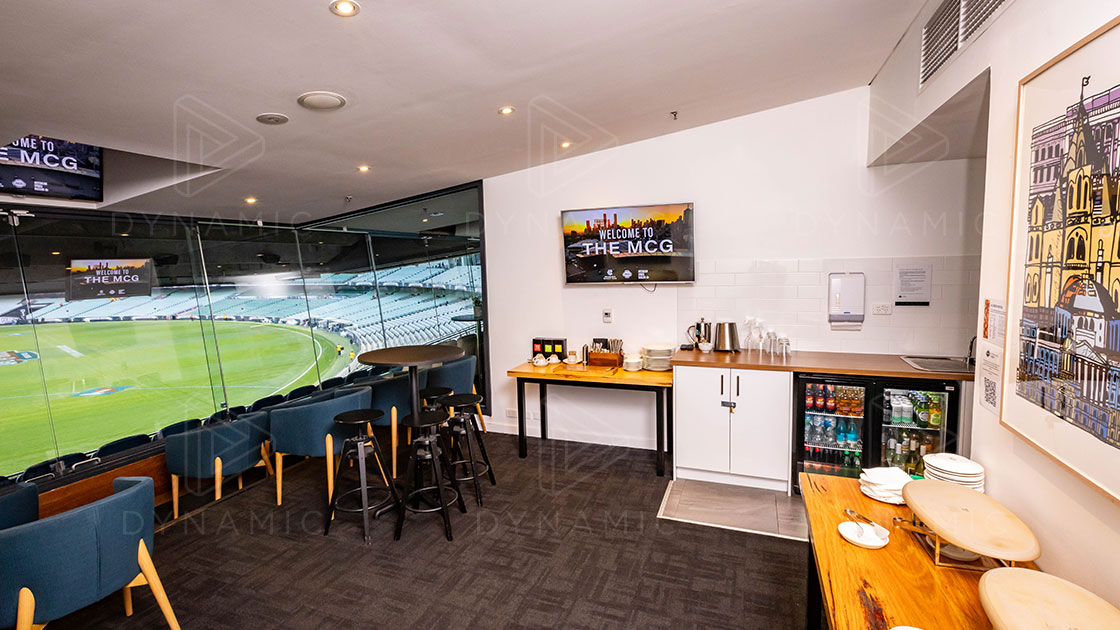 A 12 to 14 seater Corporate Box at the MCG