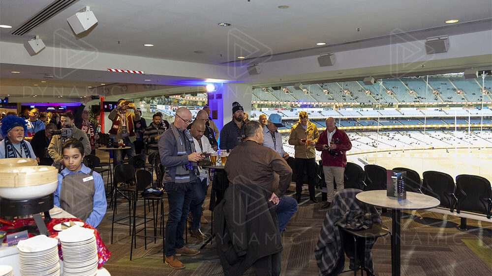 Jim Stynes Room MCG State of Origin A view of the ground from the Jim Stynes Room at the MCG for State of Origin